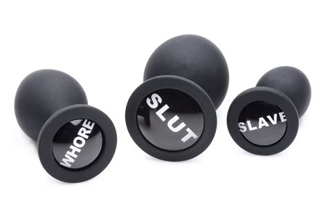 Dirty Words Anal Plug Set Pleasure Me Sex Toys And Vibrators