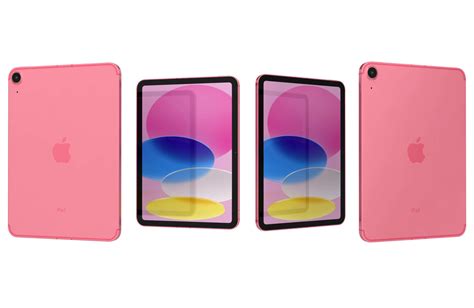 Apple Ipad 2022 10th Gen Wifi Cellular Pink 3d Model By Reverart