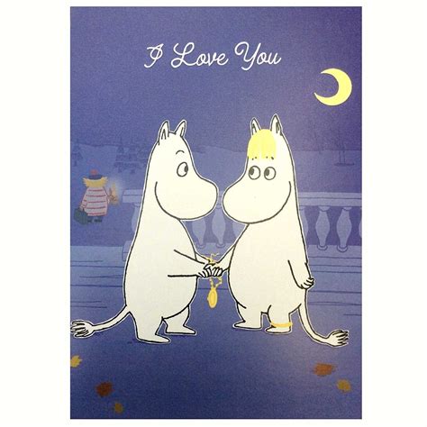 Moomin Maiden And Troll Cuddles Blank Birthday All Occasion Card Blank