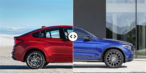 Bmw X Vs Mercedes Benz Glc Coupe Side Comparison