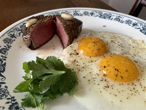 Homemade Filet Mignon With Farm Eggs Rfood