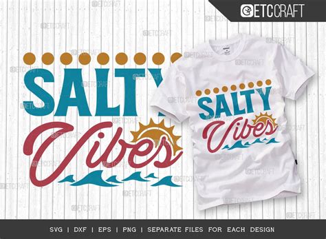 Salty Vibes Svg Cut File Beach Life Svg Graphic By Pixel Elites