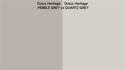 Dulux Heritage Pebble Grey Vs Quartz Grey Side By Side Comparison