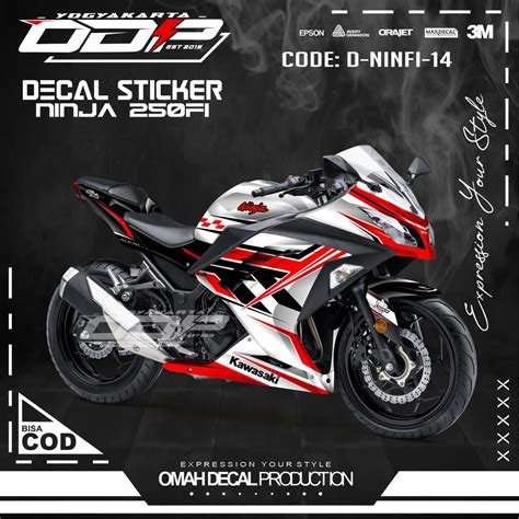 Jual Decal Ninja Fi New Full Body Aksesoris Variasi Sticker Motor