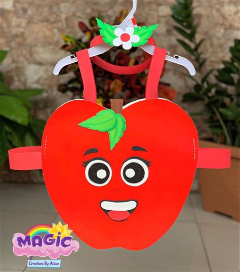 Traje De Manzana Trajes De Frutas Disfraces Frutas Manualidades