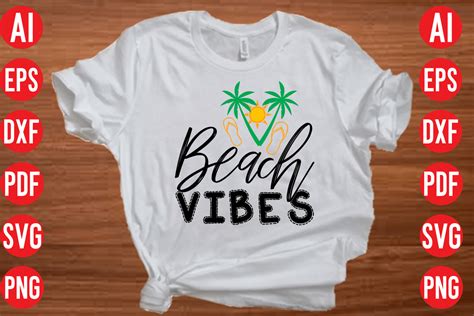 Beach Vibes Svg Cut File Graphic By Merchtrends Svg Creative Fabrica