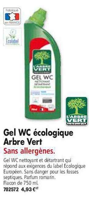 Promo Gel Wc écologique Arbre Vert chez Calipage iCatalogue fr