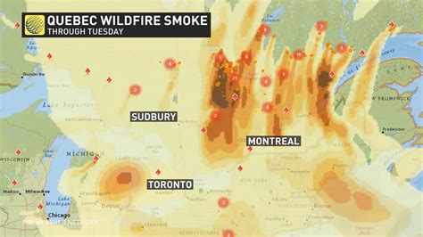 Wildfire Smoke Sifts Into Ontario Quebec Brings Hazardous Air Quality