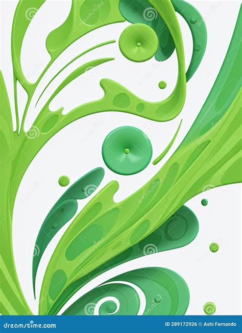 Vector Art Design, Green Color Palette, Uncommon Design, White ...