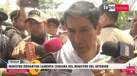 Ministro Julio Demartini lamentó censura de Vicente Romero TVPerú