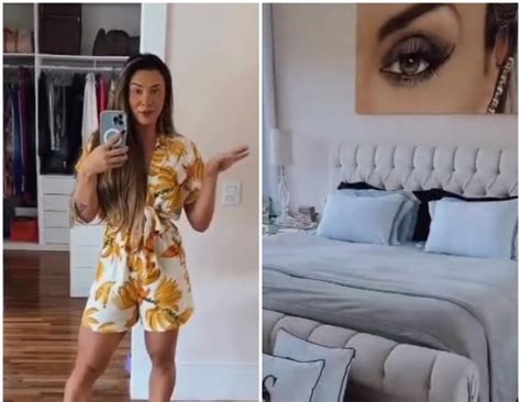 Juju Salimeni faz tour por sua mansão e mostra closet de novo namorado