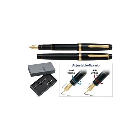 Pilot Justus Adjustable Gold Trim Fountain Pen