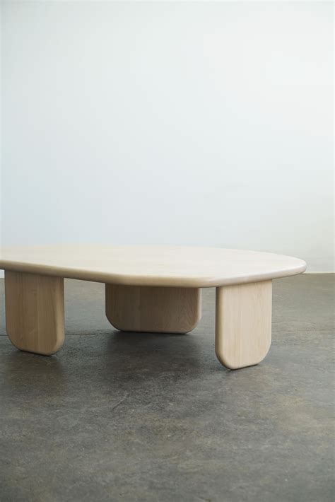 Organic Shaped Coffee Table by Last Workshop in Maple, Custom options