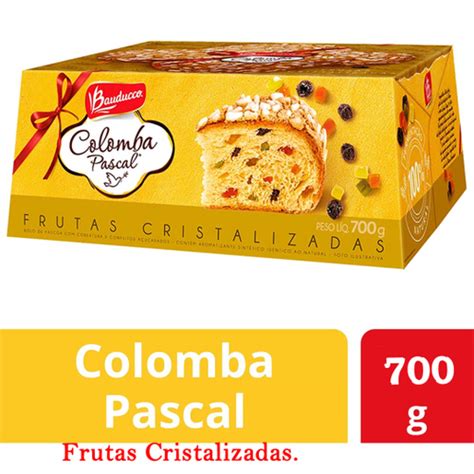 Colomba Pascal Frutas Cristalizadas Pascoa 700g Bauducco em Promoção na