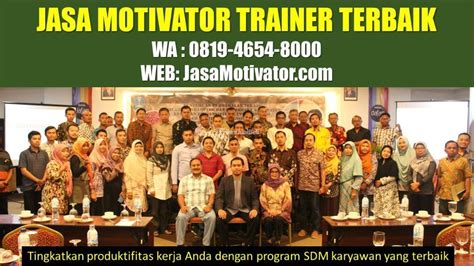 Motivator Untuk Acara Capacity Building Di Serang Tribun Jualbeli