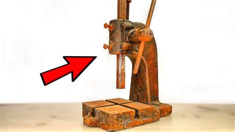 Very Rusted Press Restoration Youtube