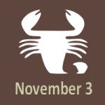 November 3 Zodiac - Full Horoscope Personality