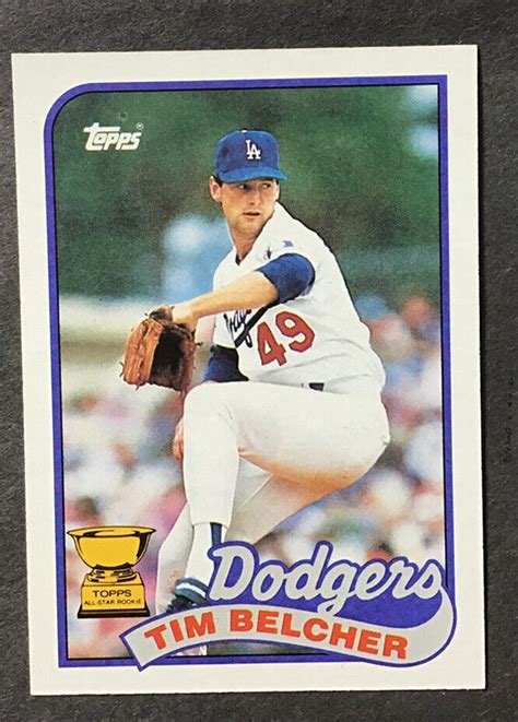 1989 Topps 456 Tim Belcher For Sale Online EBay