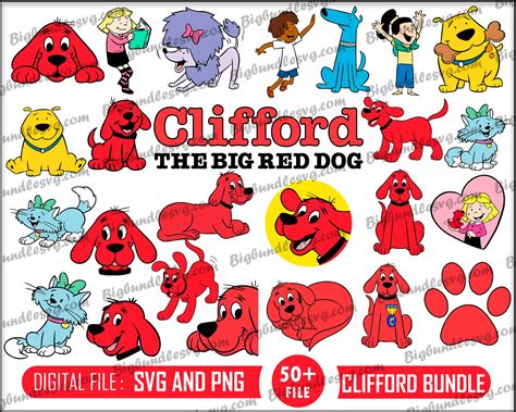 Clifford Svg Bundle Digital Download