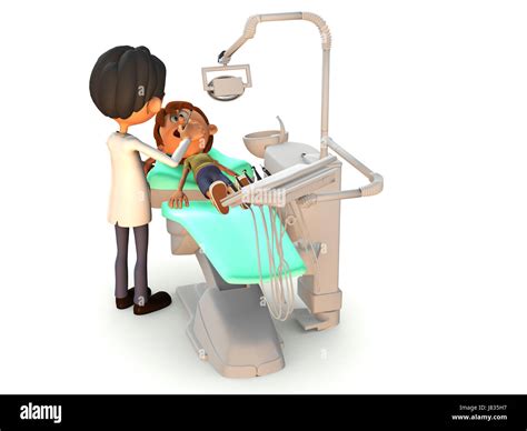 dentist cartoon dental exam inspection healthcare jagged patient comic ...