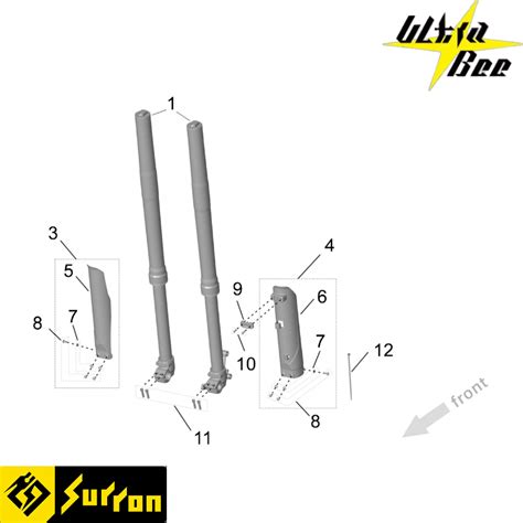 Ressorts hard de fourche à suspension SUR RON Ultra Bee ELEC SUPER BIKE