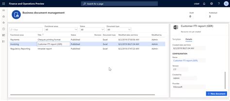 نظرة عامة على إدارة مستندات الأعمال Finance And Operations Dynamics