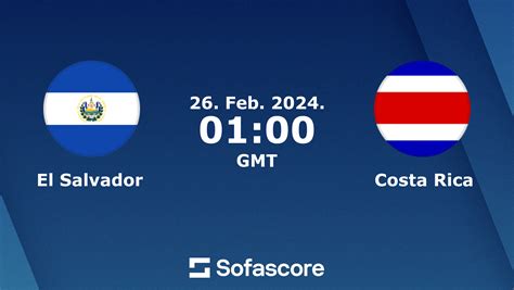 El Salvador Vs Costa Rica Live Score H2H And Lineups Sofascore