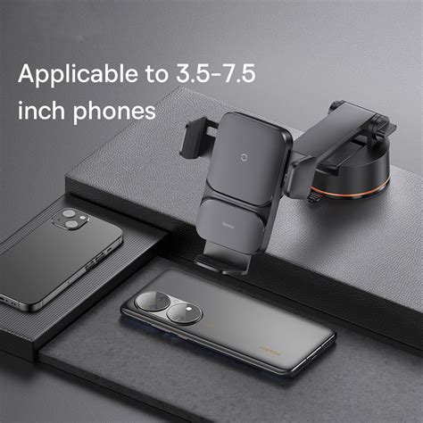 Baseus Qi 15w Wisdom Auto Alignment Car Mount Wireless Charger Suction