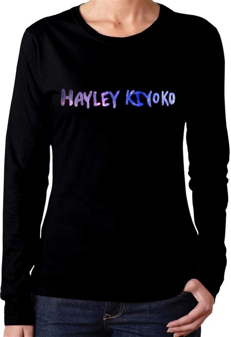 Hayley Kiyoko Logo T Shirts Woman Long Sleeve Shirt Fashion Cotton