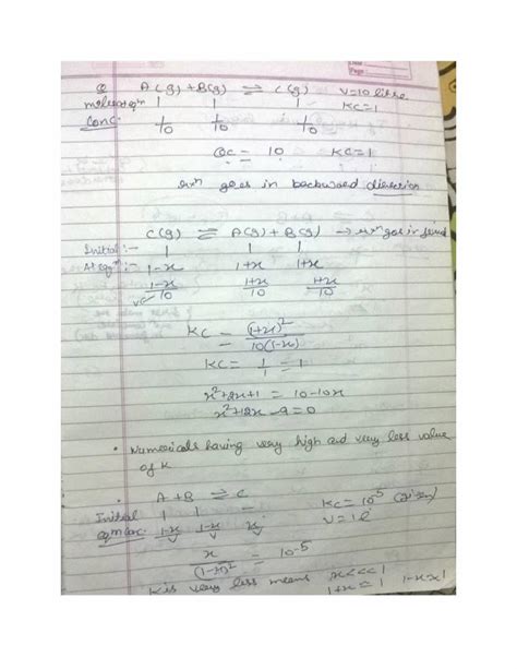 Chemical Equilibrium Part 1 - Notes - LearnPick India