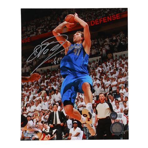 Dirk Nowitzki Signed Mavericks X Photo Beckett Pristine Auction