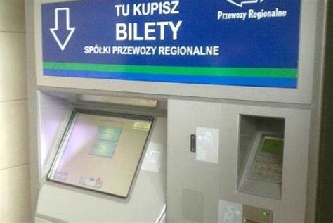 Automat biletowy Przewozów Regionalnych w Zachodniopomorskiem