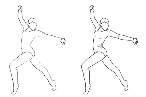 Outline Figure Of A Gymnast In A Sports Pose Gym Girl Silhouette