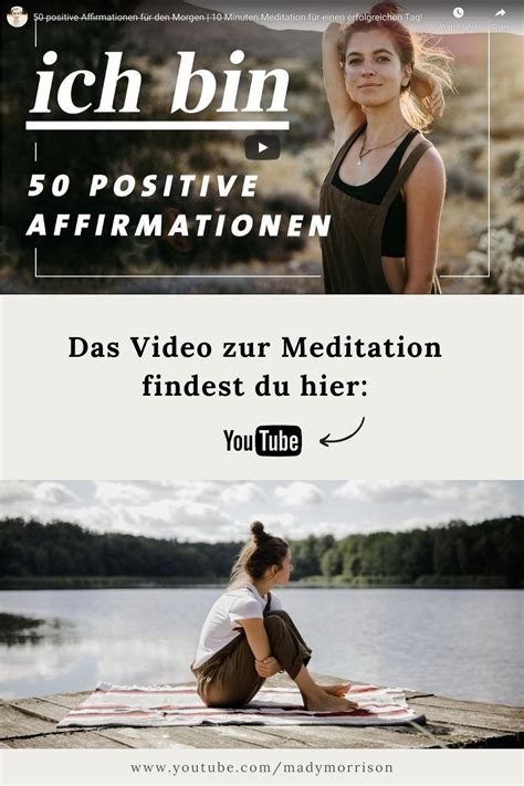 Positive Affirmationen Minuten Meditation Affirmationen Yoga