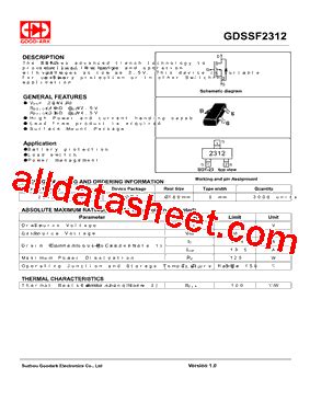 GDSSF2312 Datasheet PDF GOOD ARK Electronics