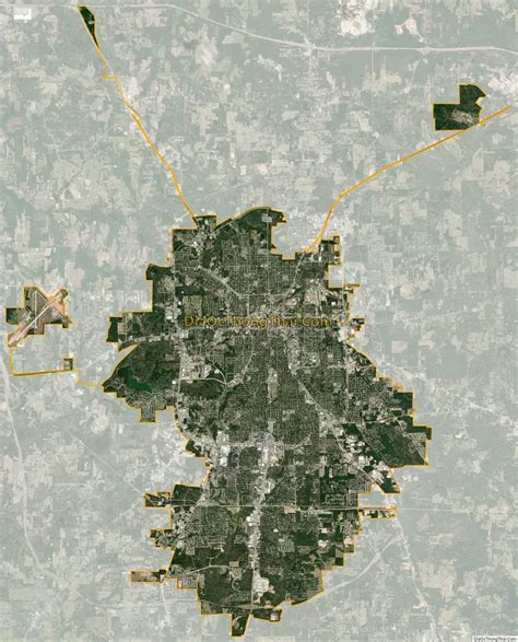 Map of Tyler city, Texas - Thong Thai Real