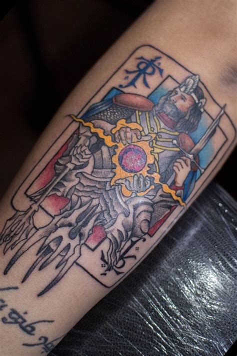 Tattoo uploaded by Steven Jan Sab-it • King Aragorn x Palantir x Sauron ...