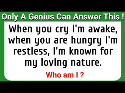 ONLY A GENIUS CAN ANSWER THESE 12 TRICKY RIDDLES CAN YOU CRACK THE