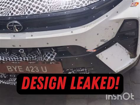 2023 Tata Nexon Facelift Front Leaked Motoroctane