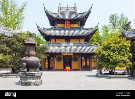 Buildings Of Longhua Buddhist Temple In Shanghai China Stock Photo Alamy