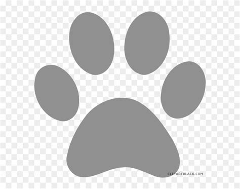 Badger Graphic Stock Paw Print Huge Freebie - Grey Paw Print Clip Art ...