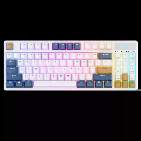 Royal Kludge RK89 Tri Mode Hot Swappable RGB Mechanical Keyboard White ...