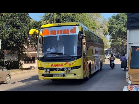 Anand Travels Volvo B9r Sleeper Multiaxle Exiting From PVS Circle For