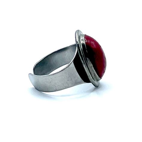 Stainless Steel Vintage Ring S Vintage Modernis Gem