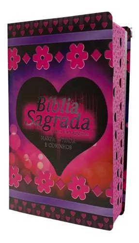 B Blia Sagrada Letra Extragigante Harpa Crist Ndice Capa Pink