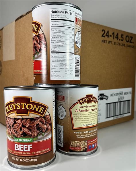 Amazon Keystone Meats All Natural Canned Beef Ounce Long Term