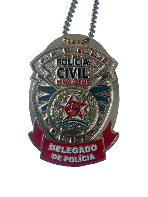 DISTINTIVO POLÍCIA CIVIL DE MINAS GERAIS PCMG OFICIAL