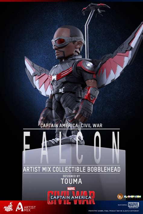 Hot Toys AMC022 Captain America Civil War Artist Mix Collectible Bobble Head Designed By