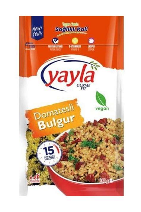 Yayla Gurme Fit Domatesli Bulgur 360 gr Fiyatı Yorumları Trendyol