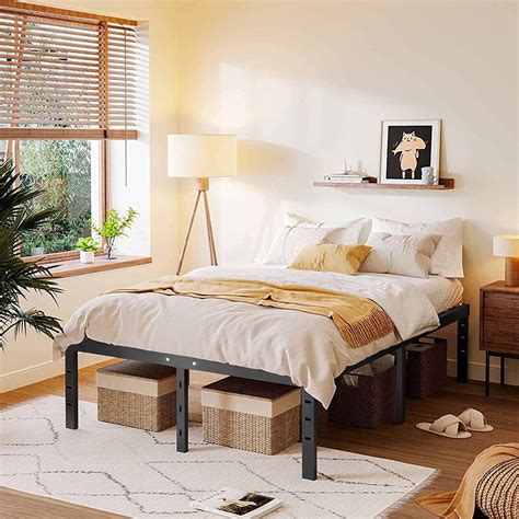 Bed Frame - Full-Size Heavy Duty Platform Bed with Underbed Storage ...